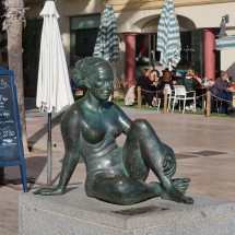 Naked Lady on the waterfront